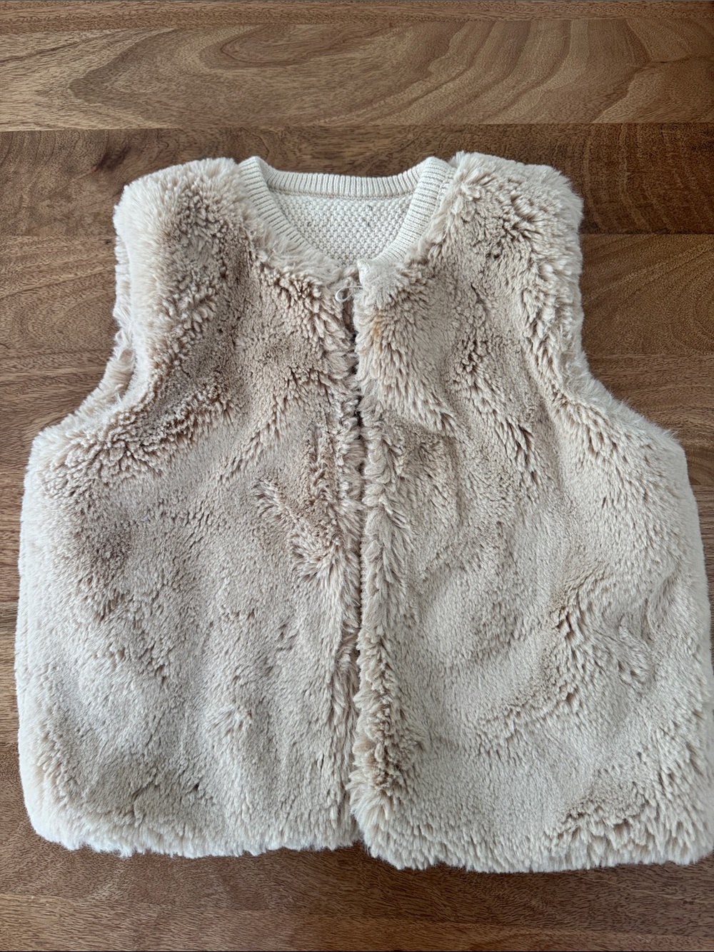 Zara Cream Sherpa Vest for Kids